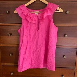 JCrew top in Fuscia